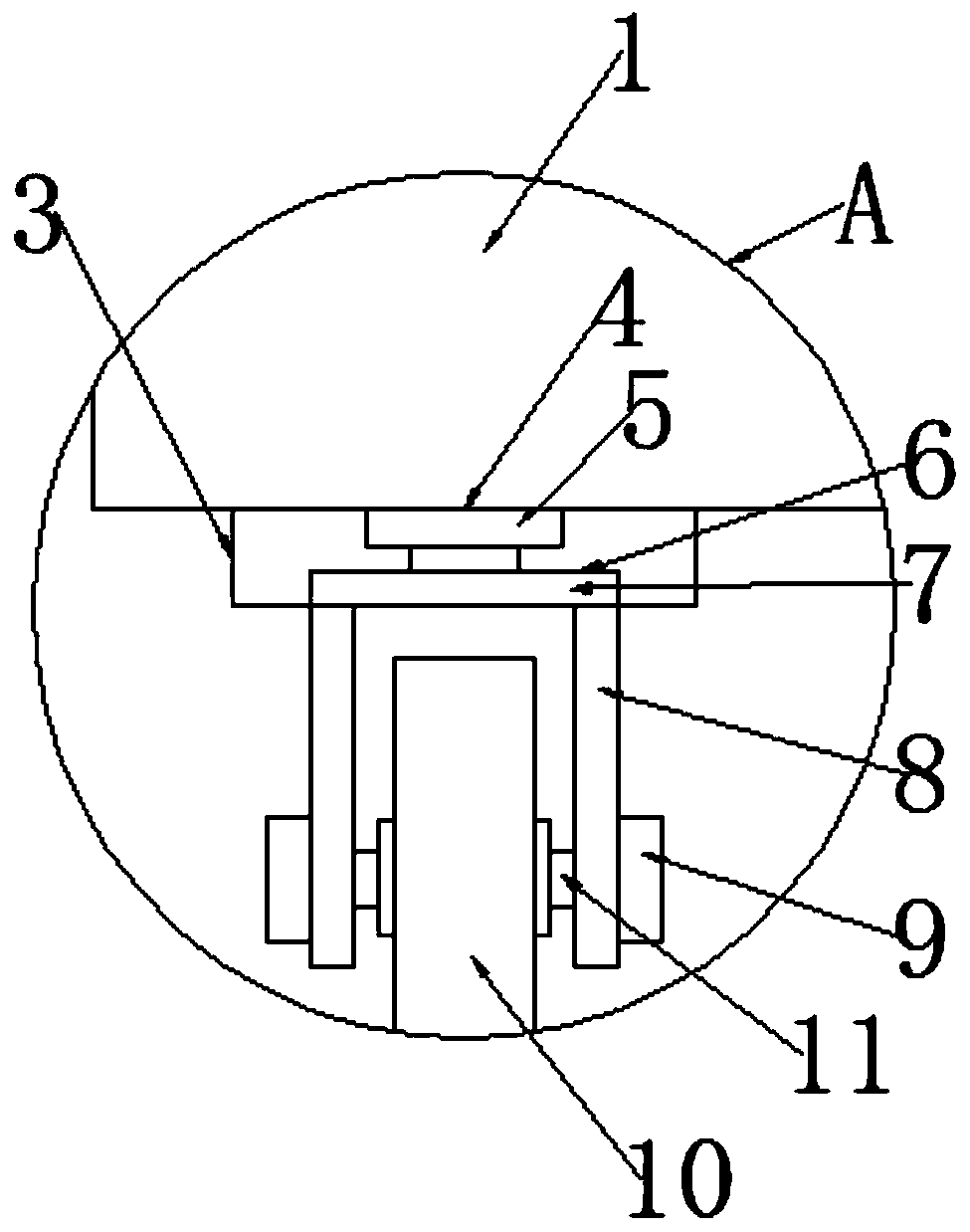 Casting sand grinding device