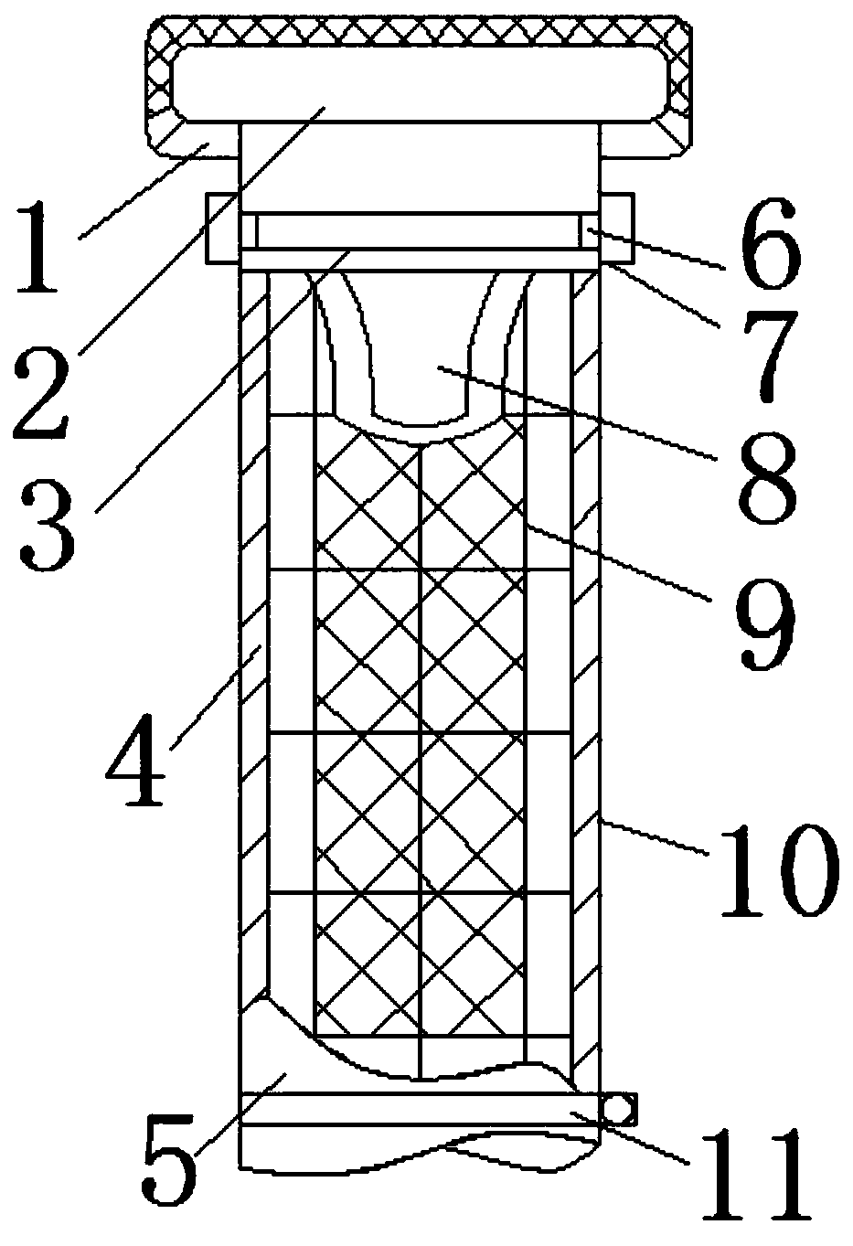 Filter bag structure of dust collector
