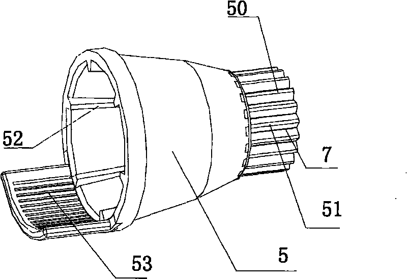 Easy cleaning extrusion type juicer