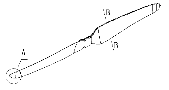 Composite material air propeller and preparation die and preparation method thereof