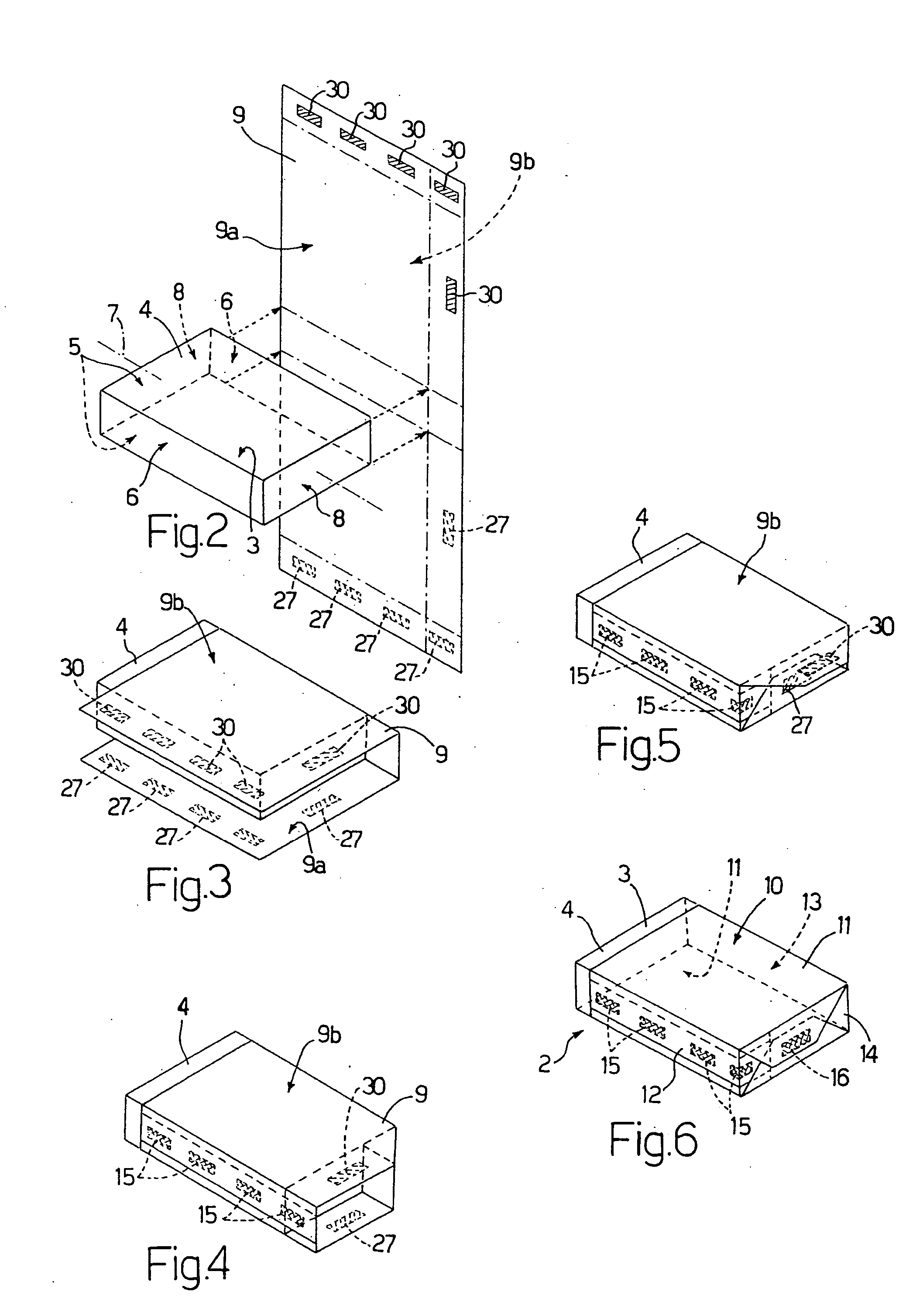 Method and sheet of packing material for producing a packet, and packet so produced