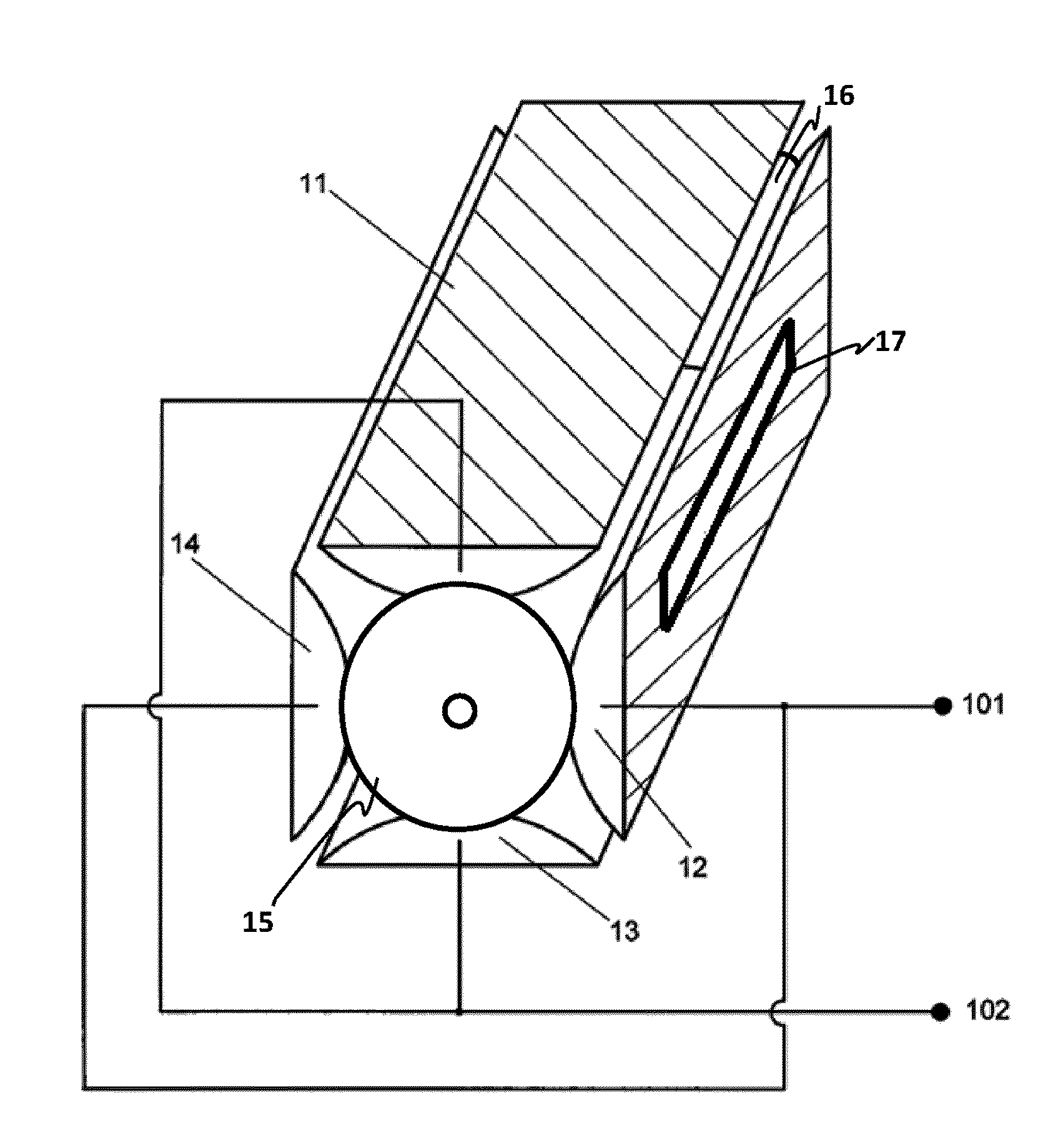 Liner ion beam bonding apparatus and array structure thereof
