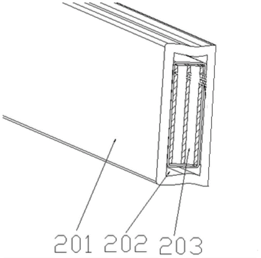 PTC heating device eliminating induced electricity