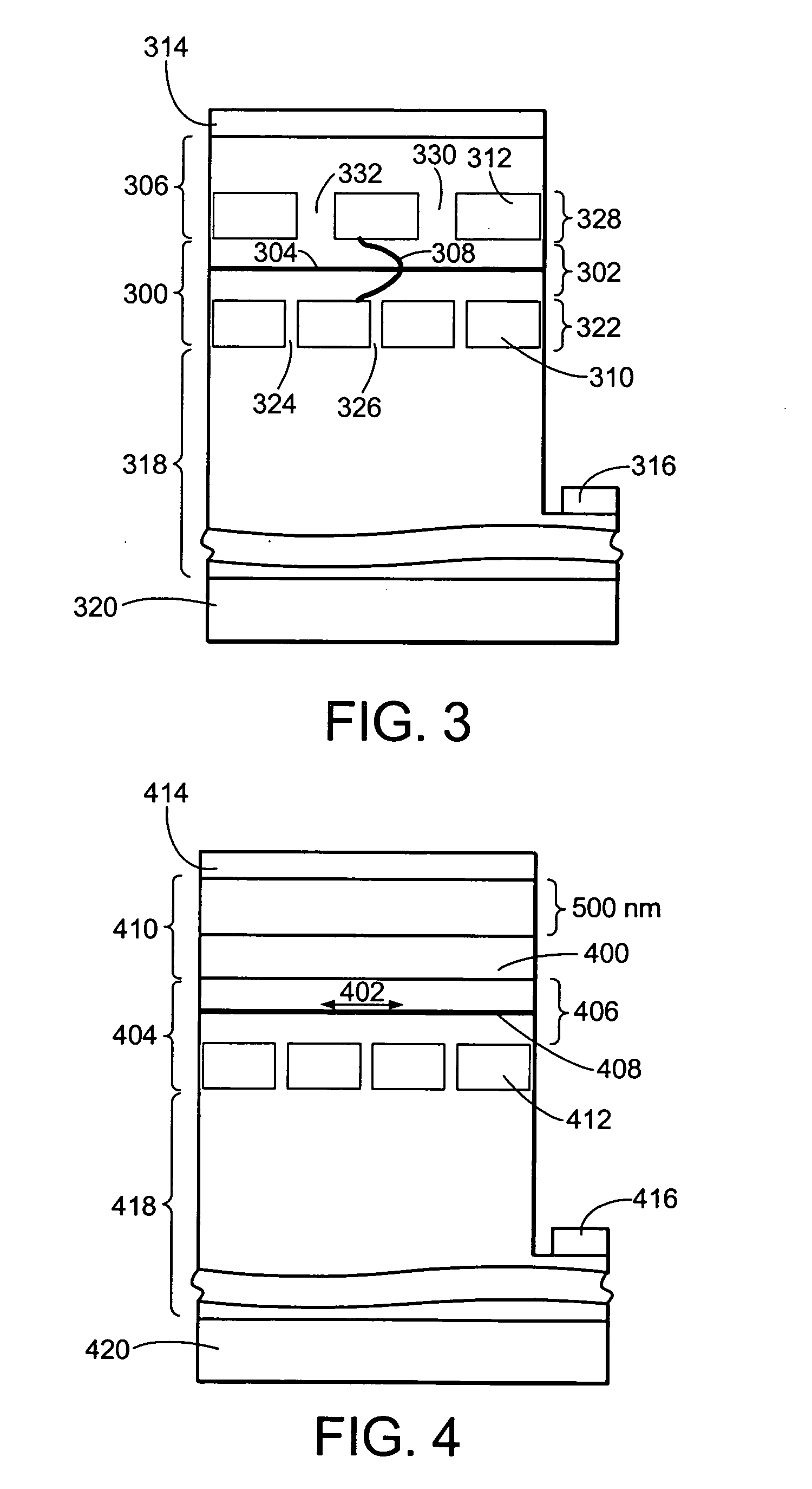 Horizontal emitting, vertical emitting, beam shaped, distributed feedback (DFB) lasers fabricated by growth over a patterned substrate with multiple overgrowth