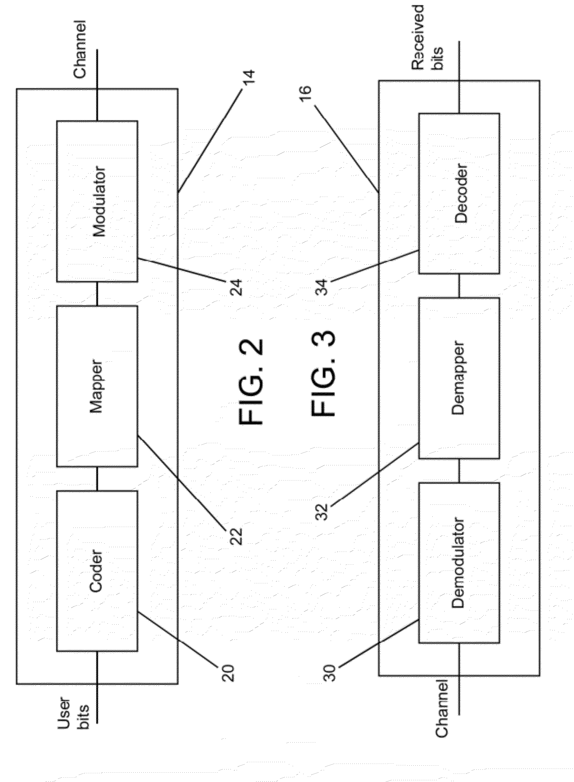 Methods and apparatuses for signaling with geometric constellations in a raleigh fading channel