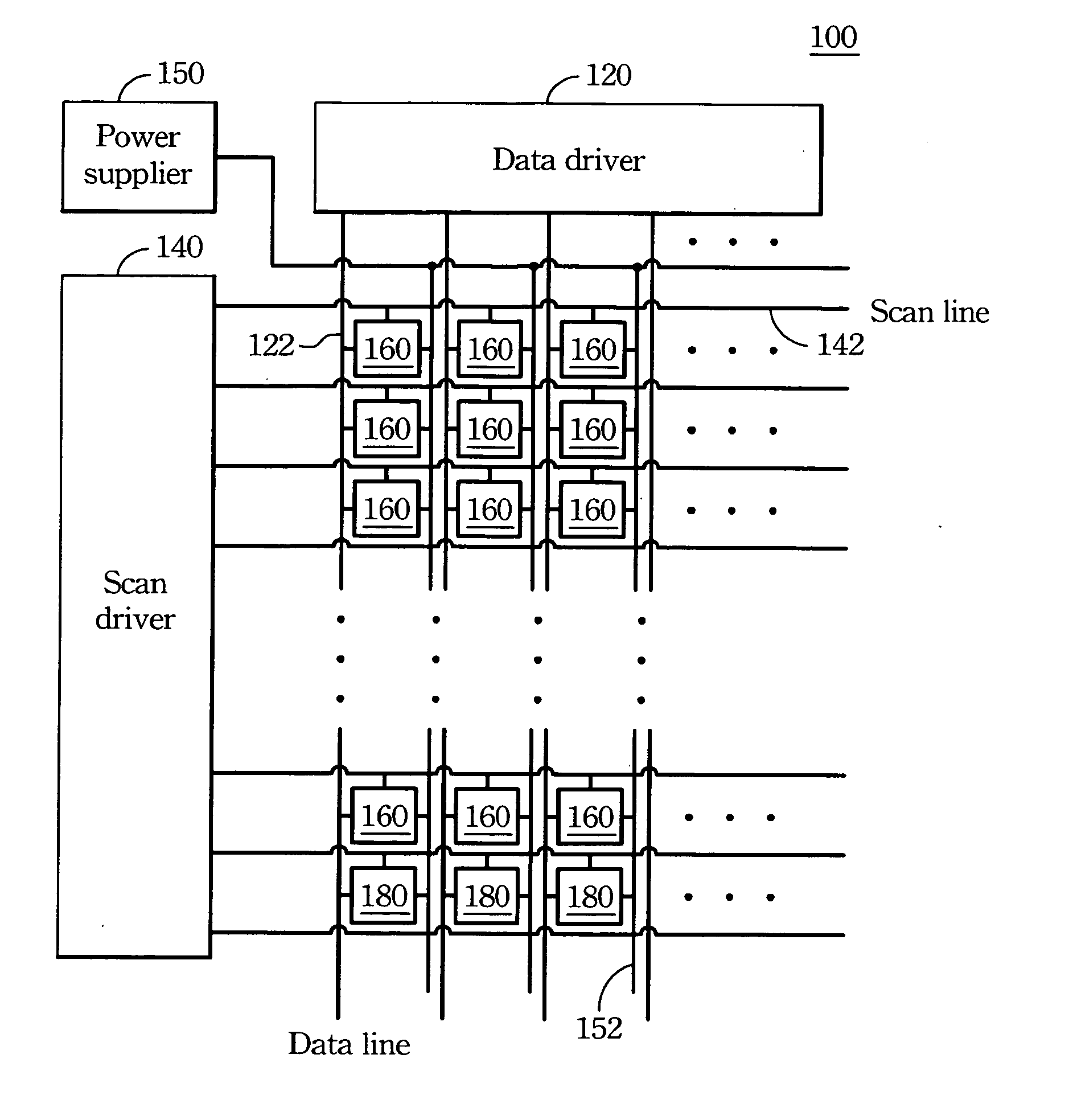 Active matrix organic light emitting diode (AMOLED) display panel and a driving circuit thereof