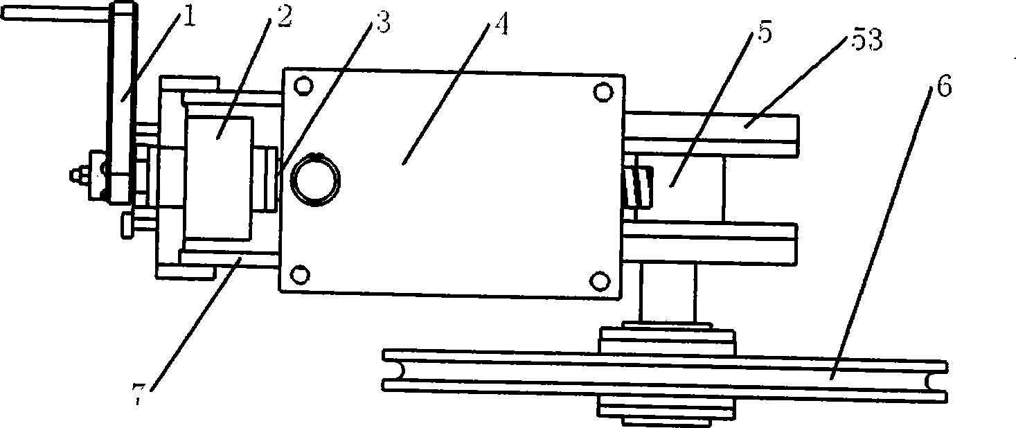 Tension device of underwater diamond rope saw