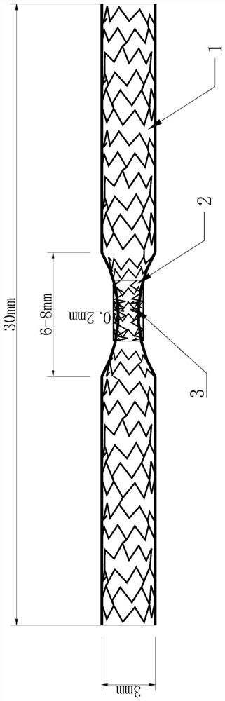Stent for vascular calcification modeling and preparation method and application thereof