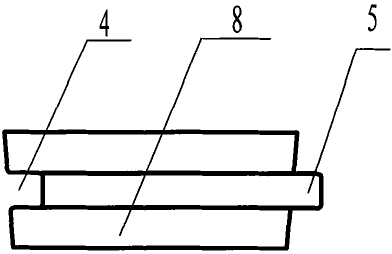 Architectural decorative plate and flexible false tongue used for connection of architectural decorative plates