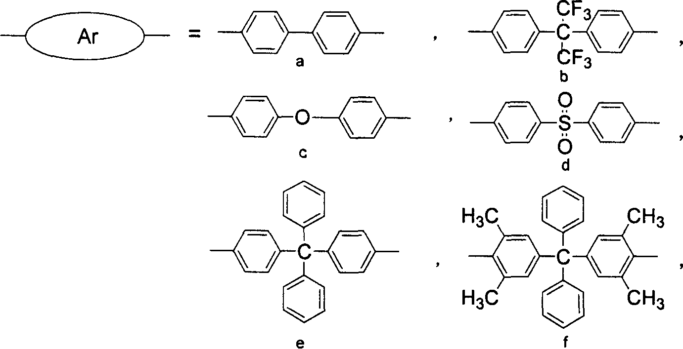 Atactic sulfonated high polymer containing dual diaza naphthone and synthesis and application thereof