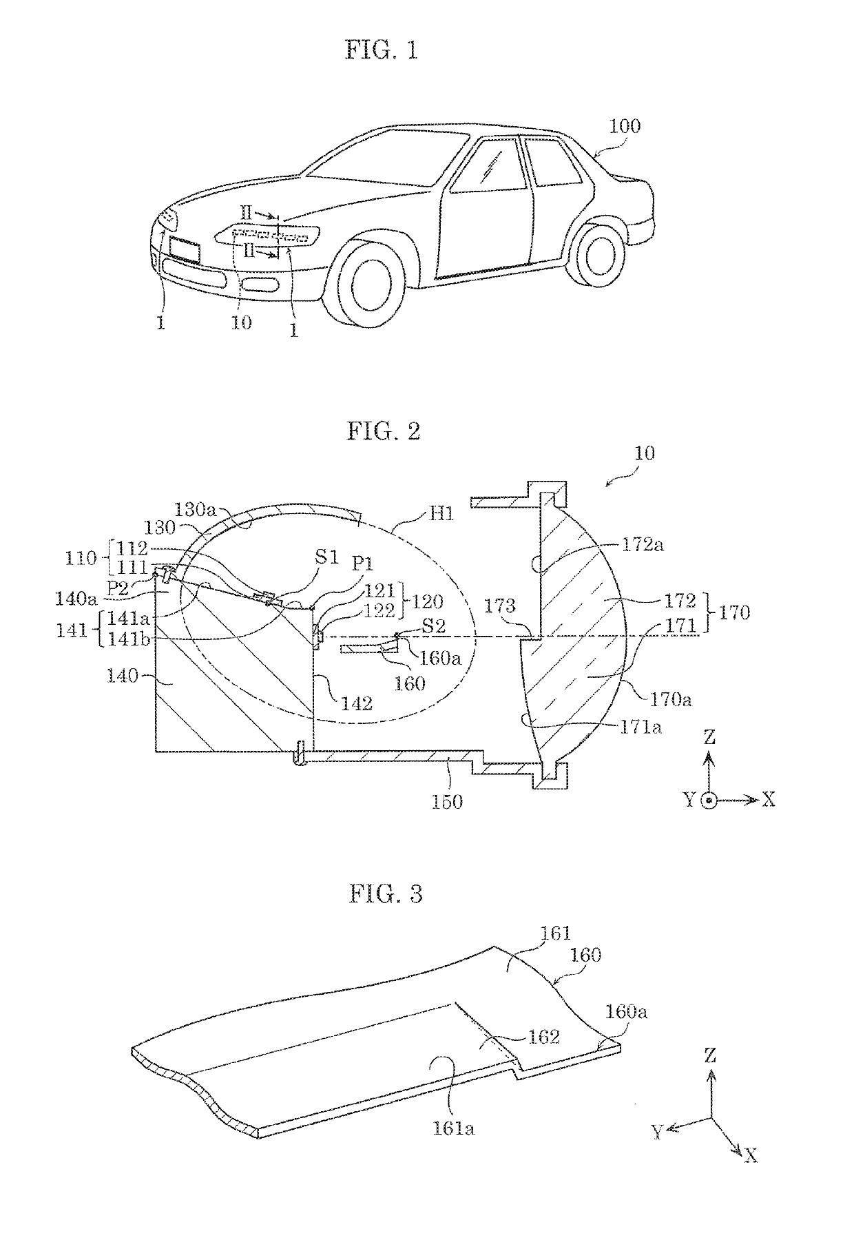 Moving-body lighting device and moving body