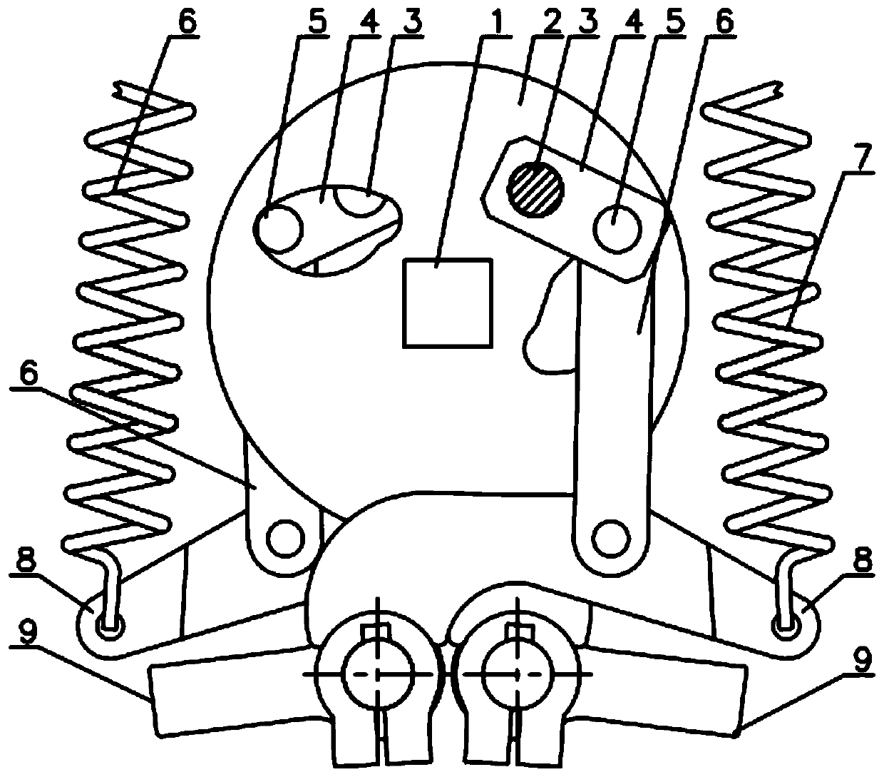 one-way-driving-double-loop-operating-mechanism-for-vacuum-isolating