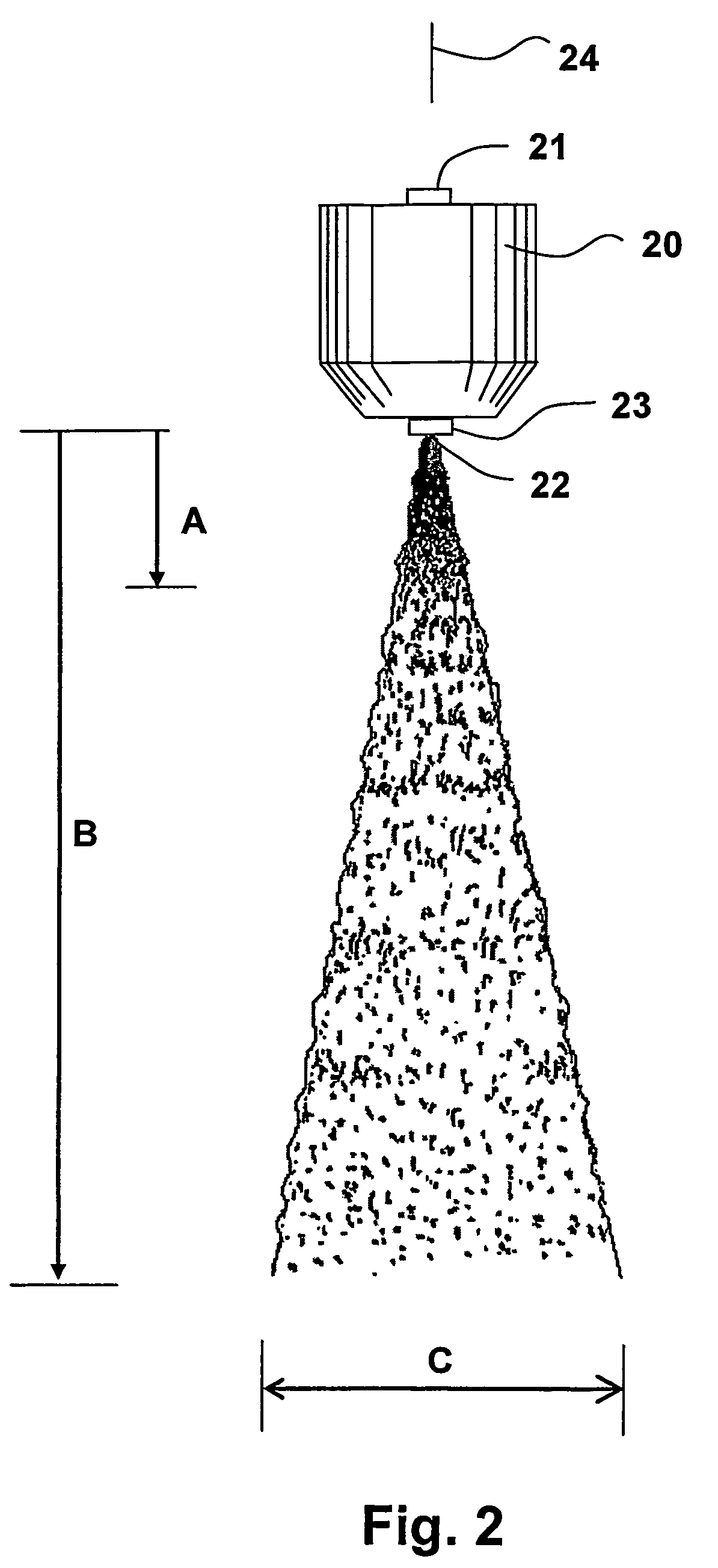 Nozzle and method for washing gas turbine compressors