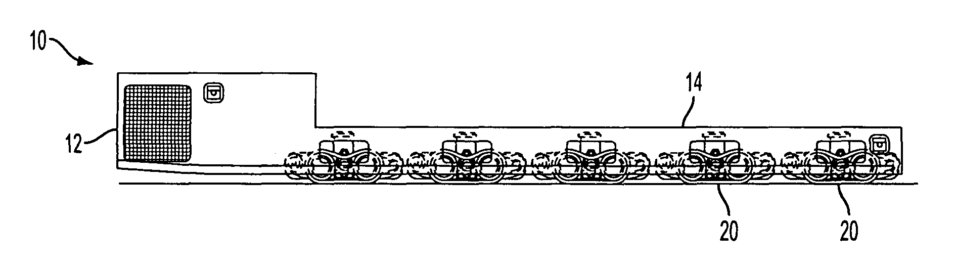 Heavy capacity transporter having multiple track-axles