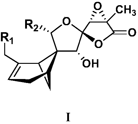 Sesquiterpenoid compound, fungus secondary metabolite extract containing sesquiterpenoid compound and application of sesquiterpenoid compound