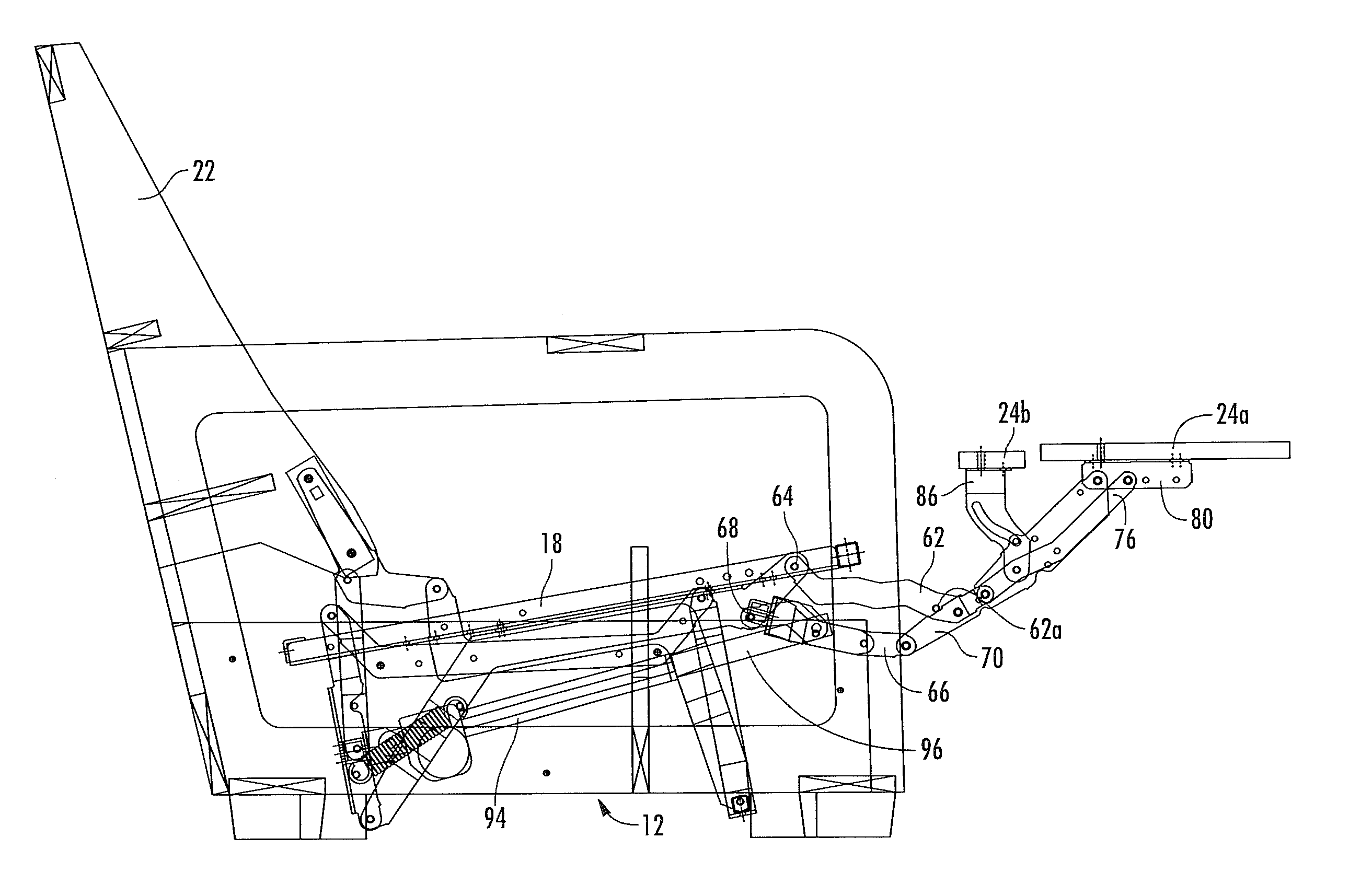 Reclining seating unit with wall-proximity capability