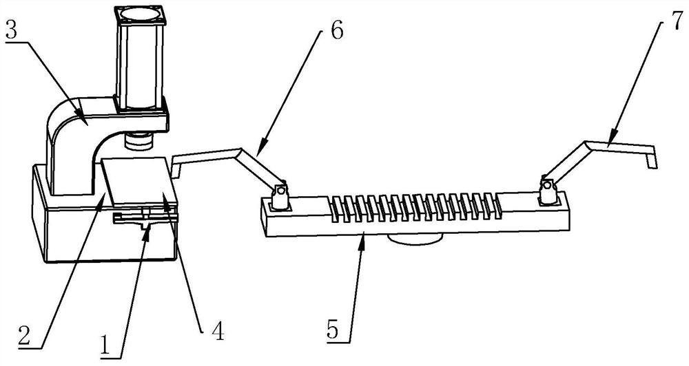 A robot used with a stamping machine