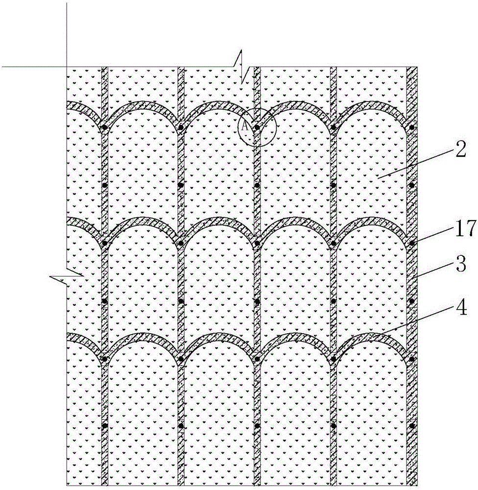 Environmental-friendly grass concrete highway slope protection structure and construction method thereof
