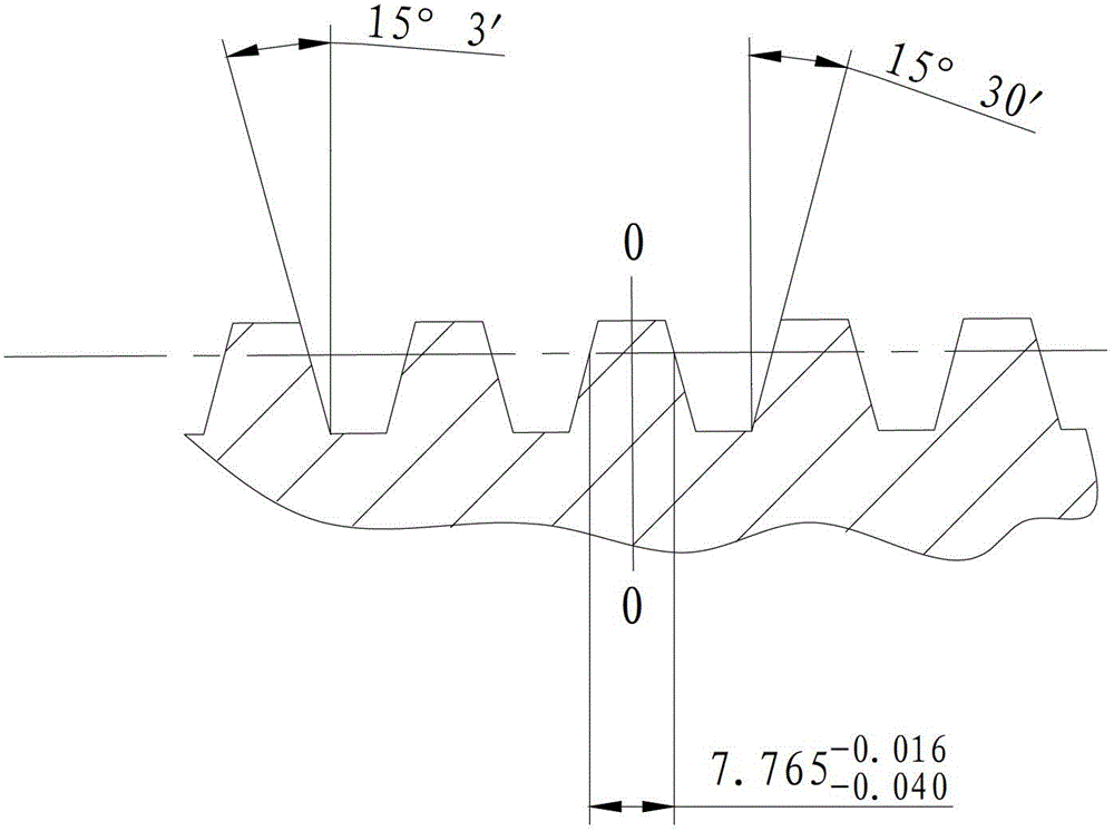 Machining method for worm gear tooth part