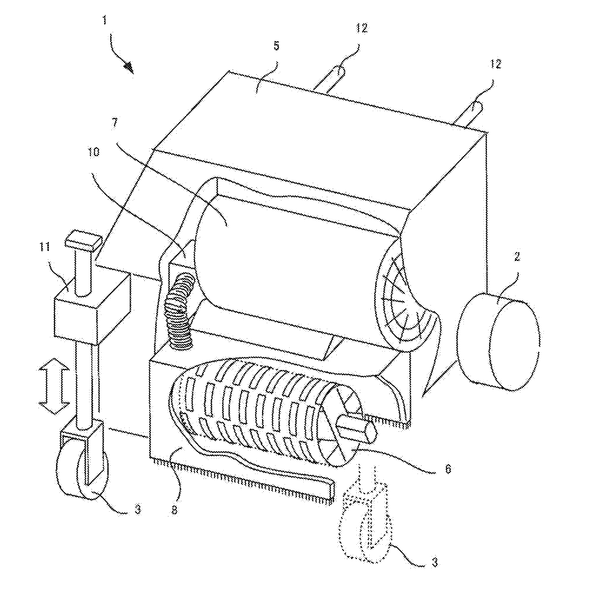 Surface grinding device of pavement surface