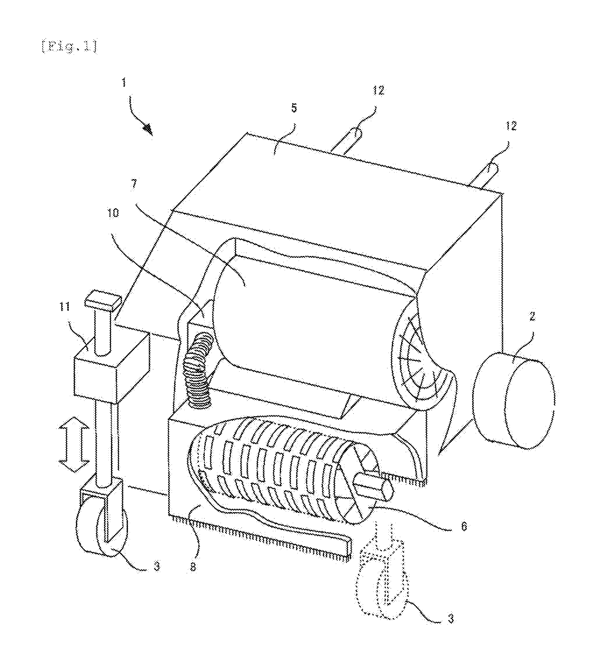 Surface grinding device of pavement surface