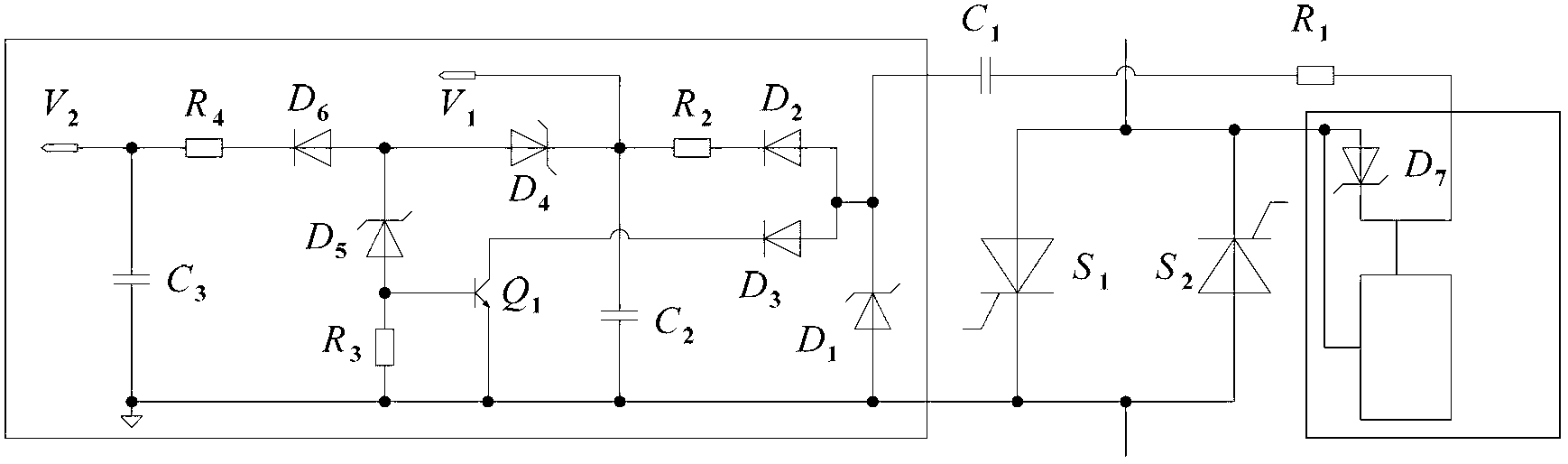 A triggering system of thyristor switched capacitor valve set