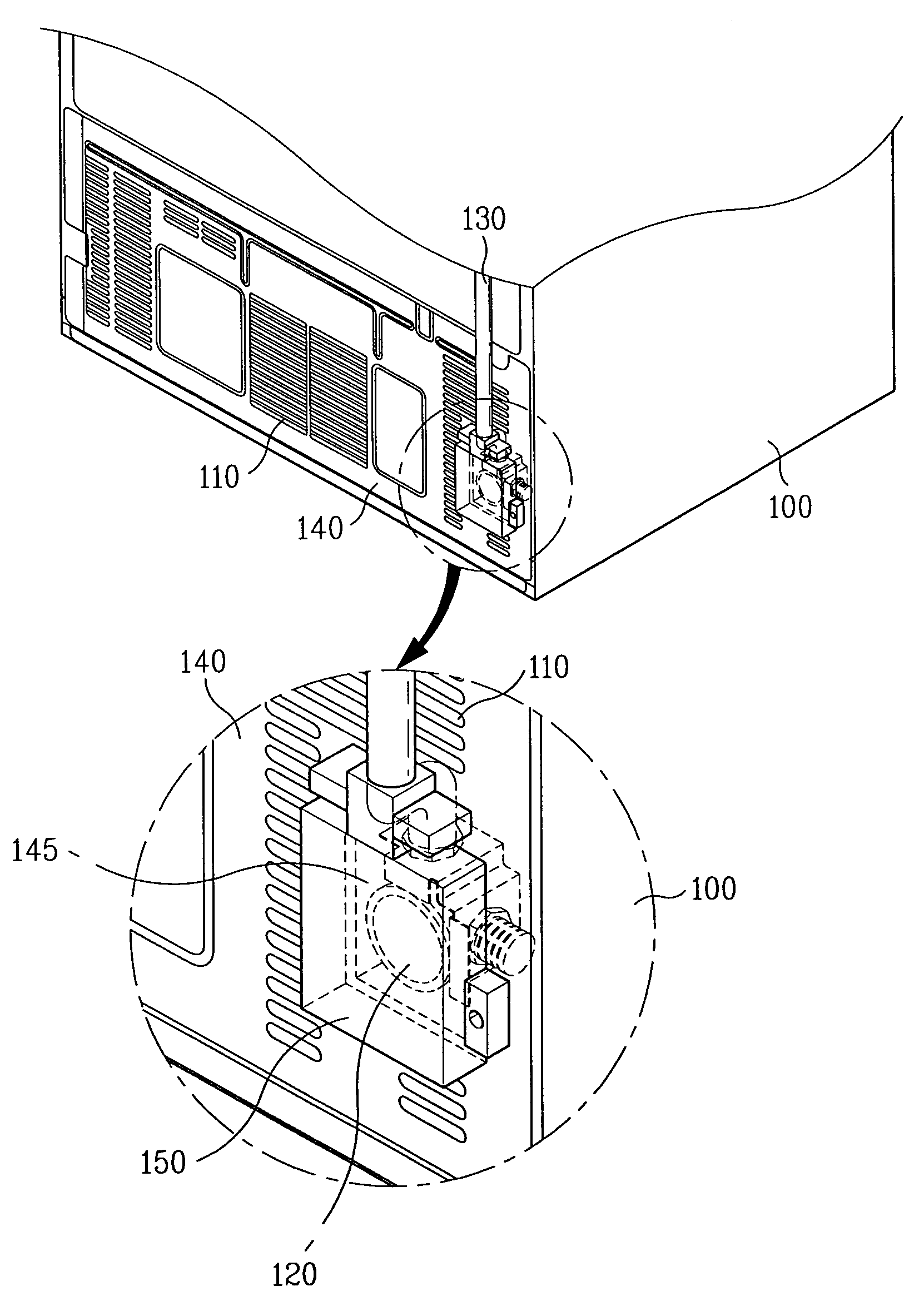 Cover assembly of machinery chamber in refrigerator