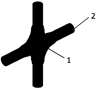 Novel cross node based on bionic substructure topological optimization and optimization method