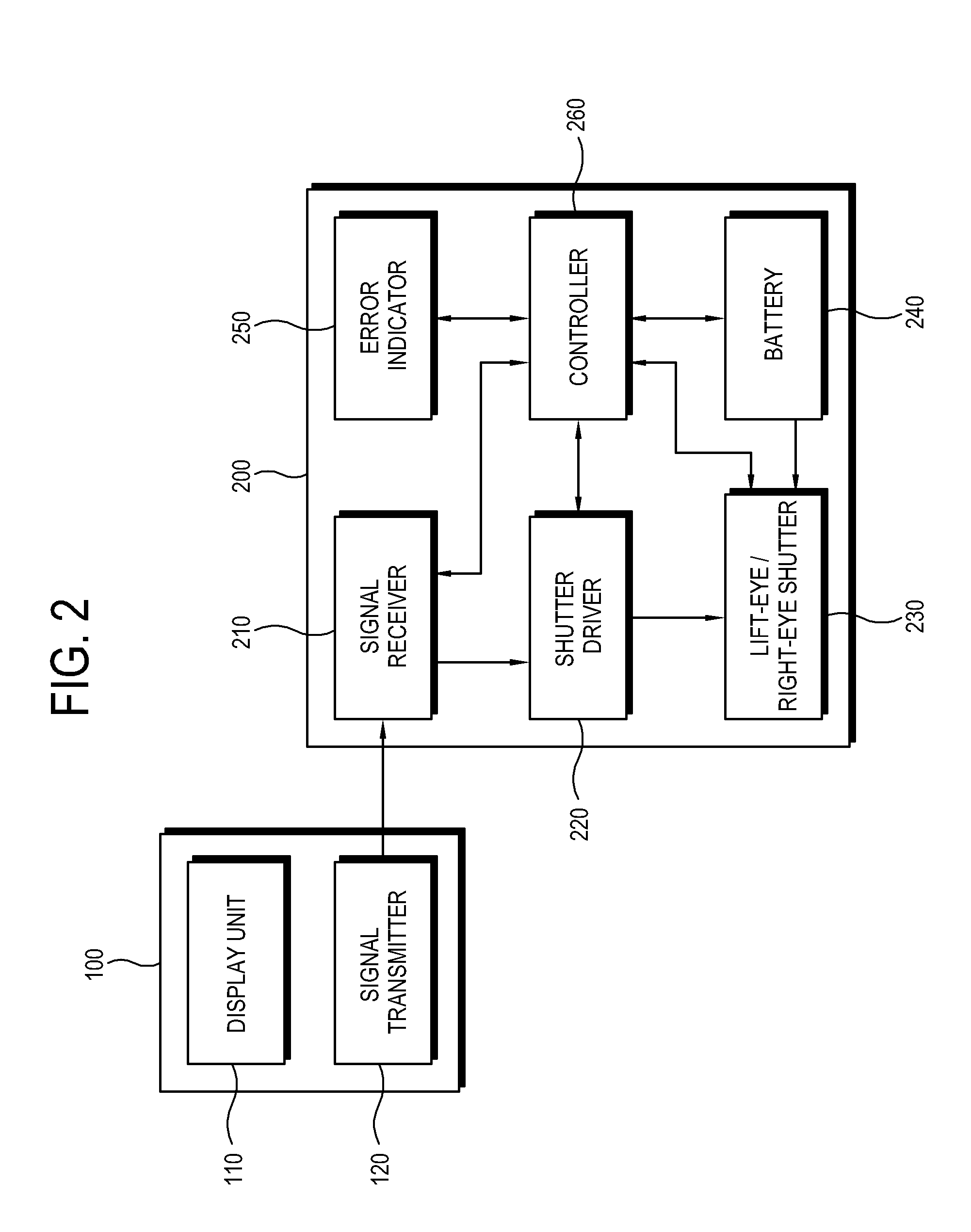 Shutter glasses for stereoscopy, image display system comprising the same and control method thereof