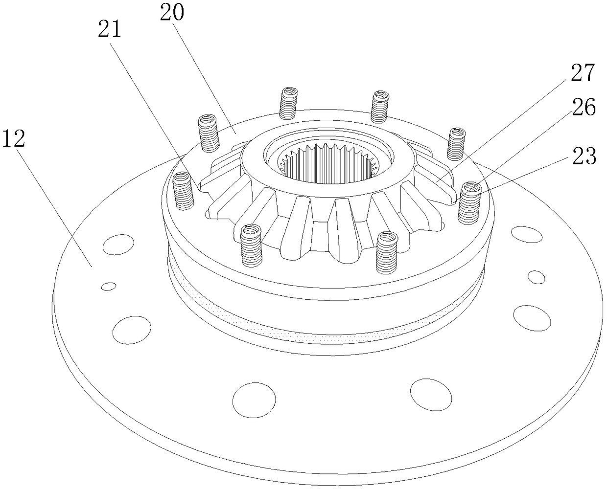 Self-locking type limited slip differential mechanism