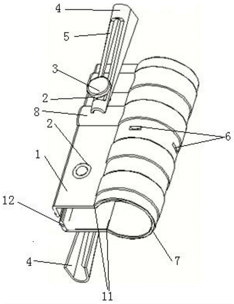 Steel pipe butting fastener based on wedge-shaped self-lock pre-tightening