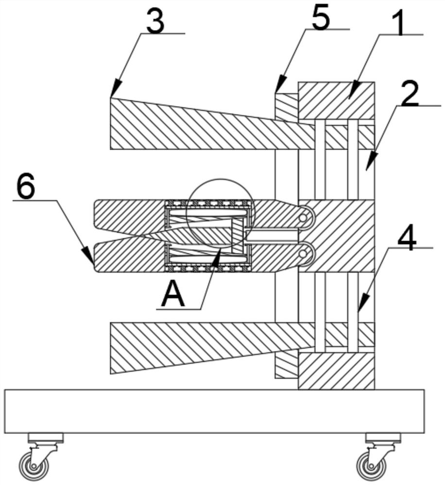 Tool clamp for positioning and pressing inner circle of workpiece