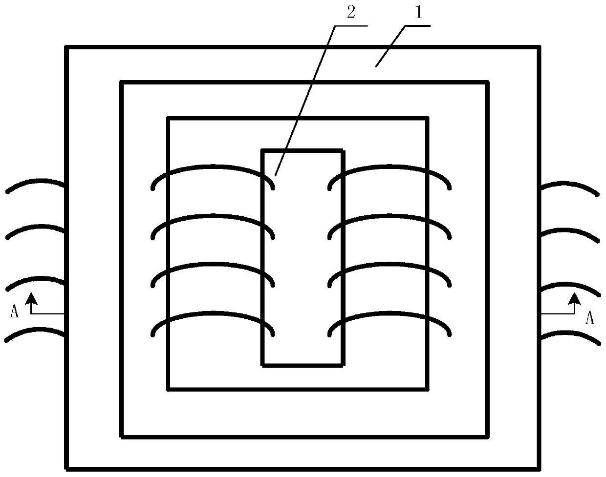 High-sensitivity miniature magnetic sensing unit for underwater navigation, sensor comprising same and preparation method of high-sensitivity miniature magnetic sensing unit