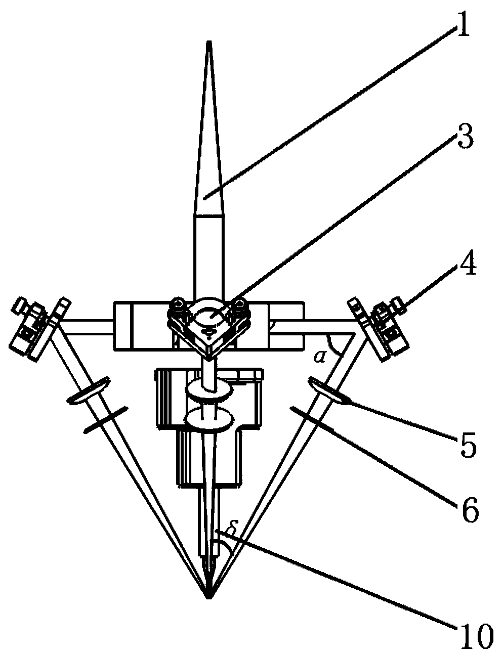 Light path light split unit and coaxial wire feed cladding head thereof