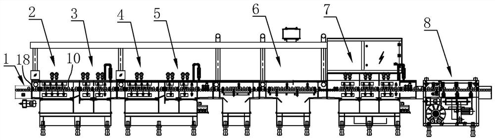 PCB board cleaning line