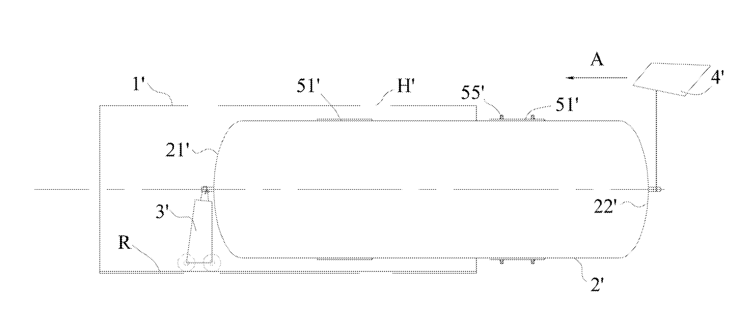 High Vacuum Container and Adjusting Device