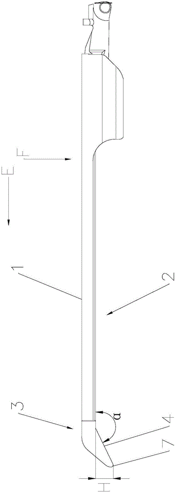 Endoscope linear cut stapler nail abutting groove with nose