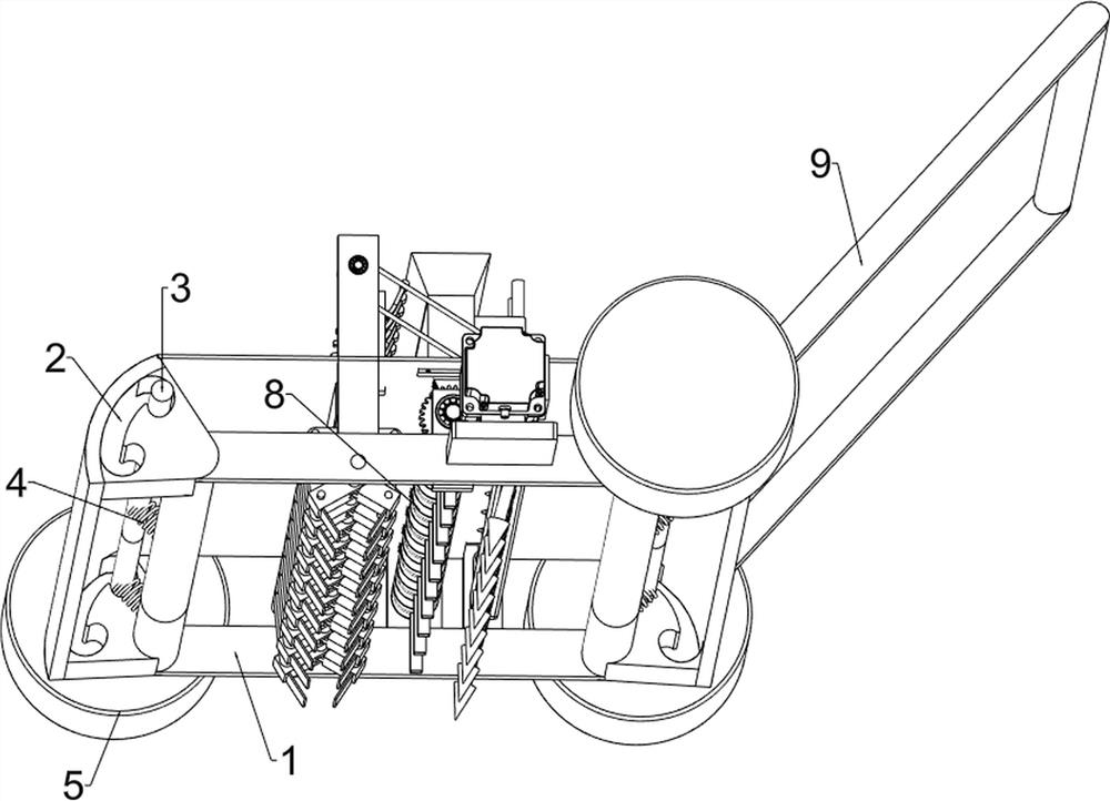 Agricultural automatic corn seeding device
