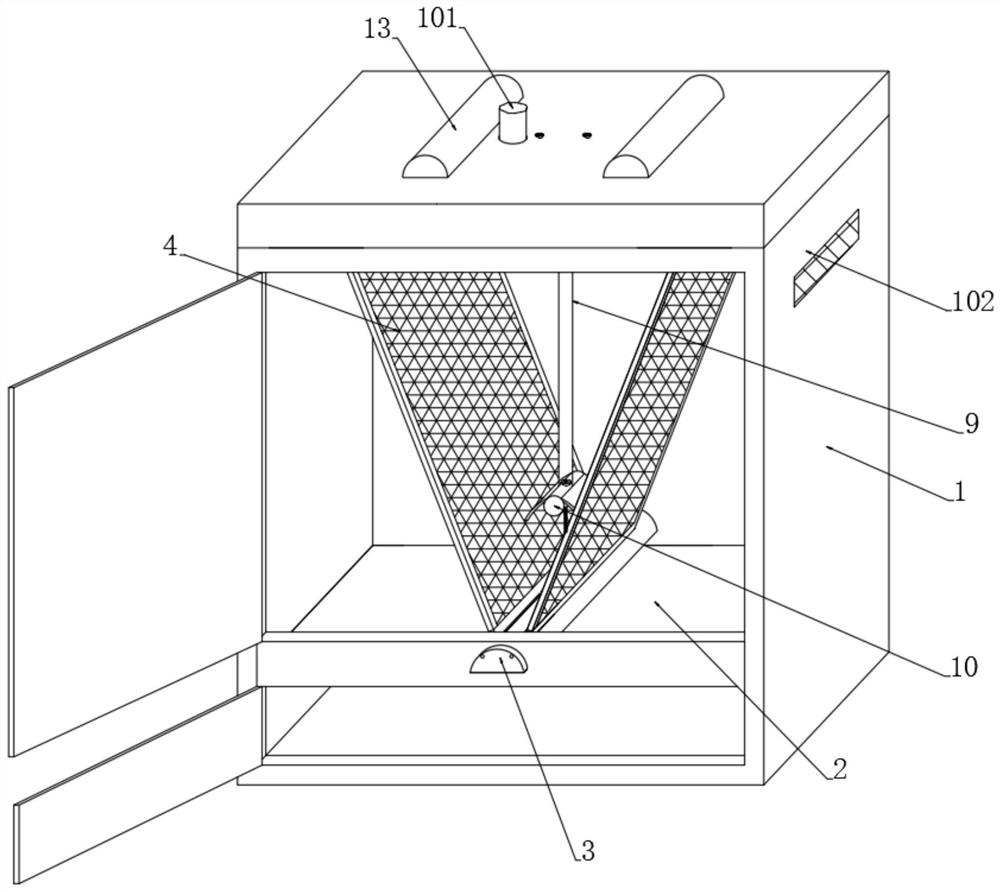 A self-shaking and shedding cleaning filter device for waste gas dust treatment