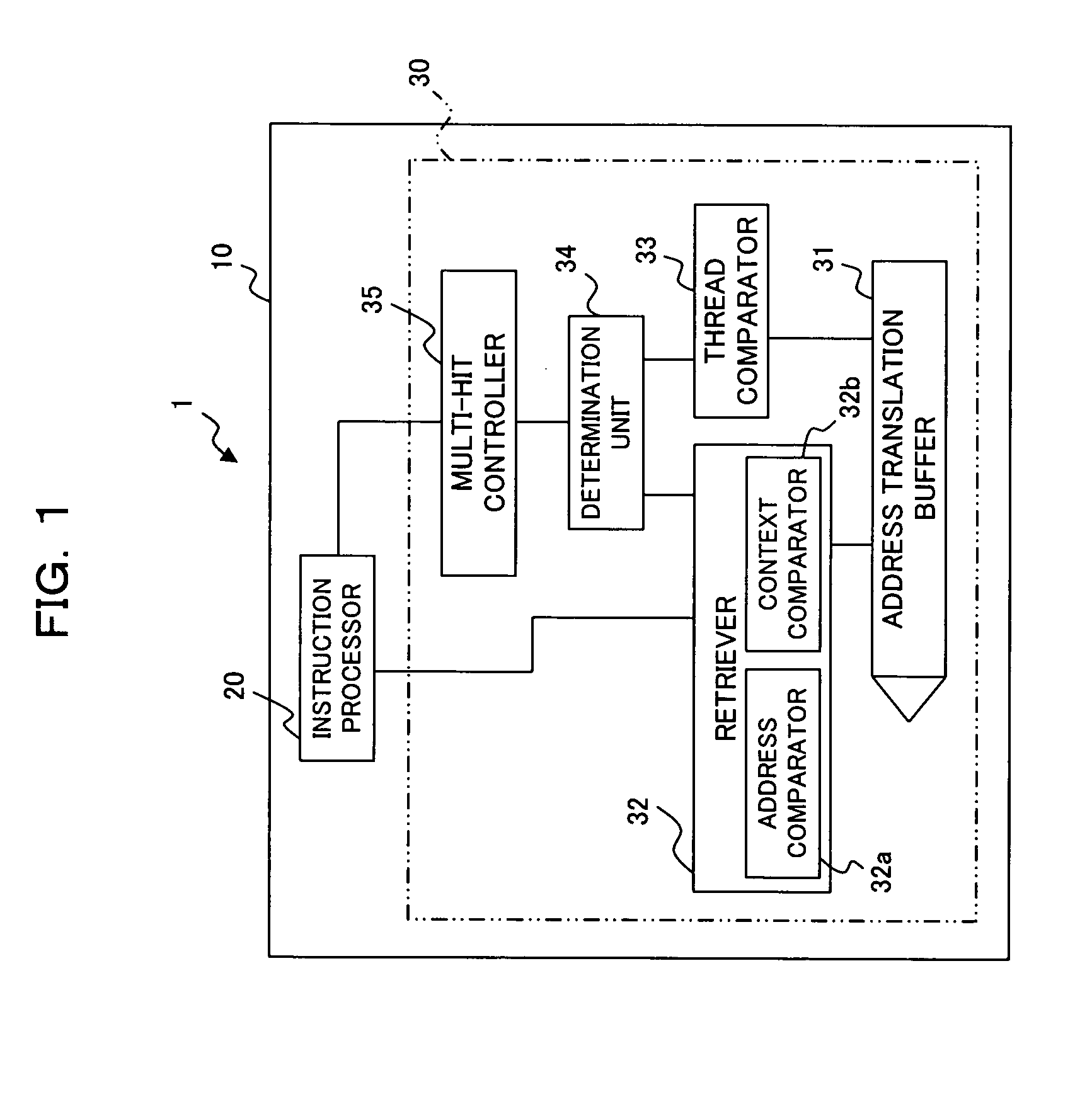 Information processor and multi-hit control method
