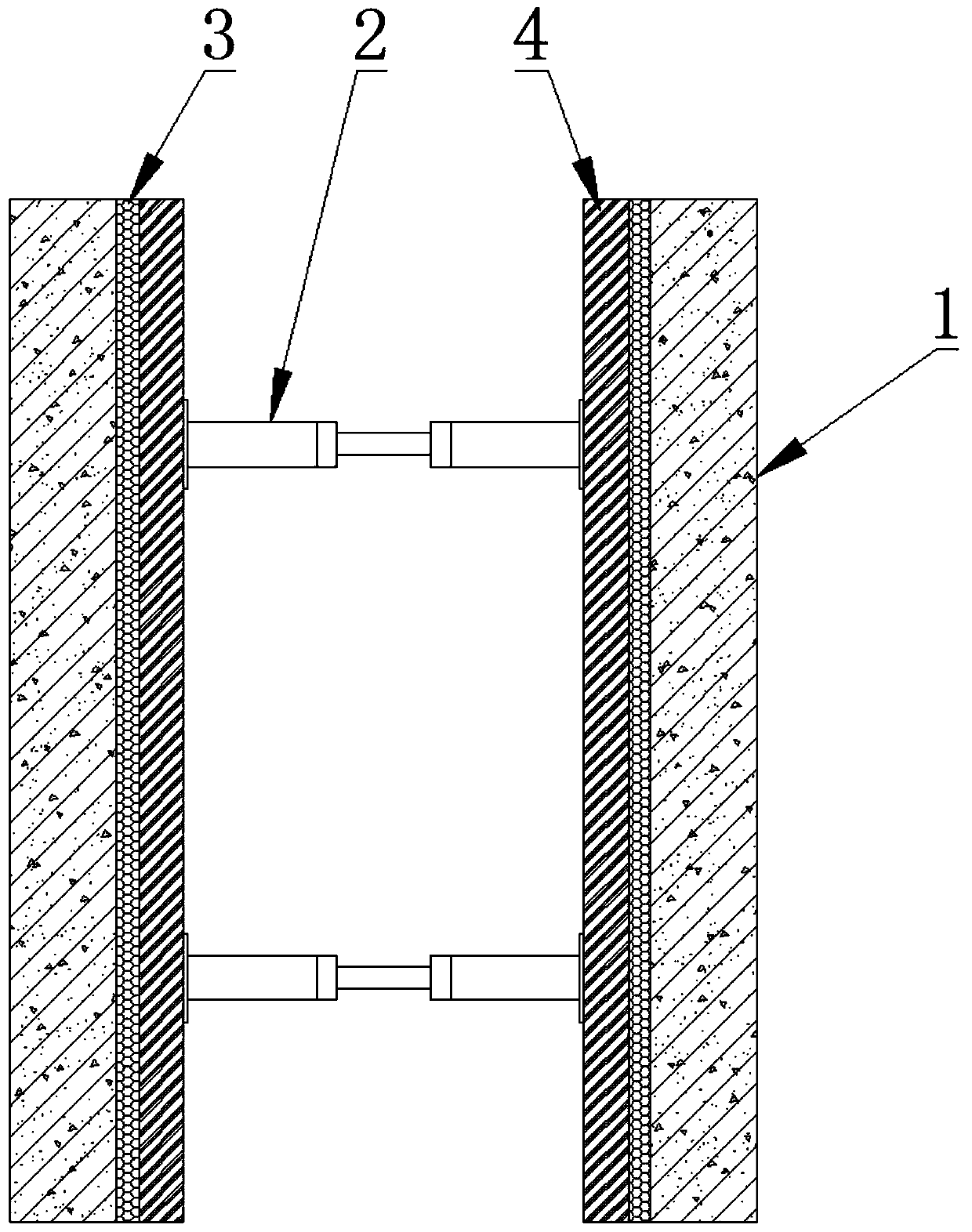 Interlayer formwork for aseismatic joint construction, and mounting method of interlayer formwork