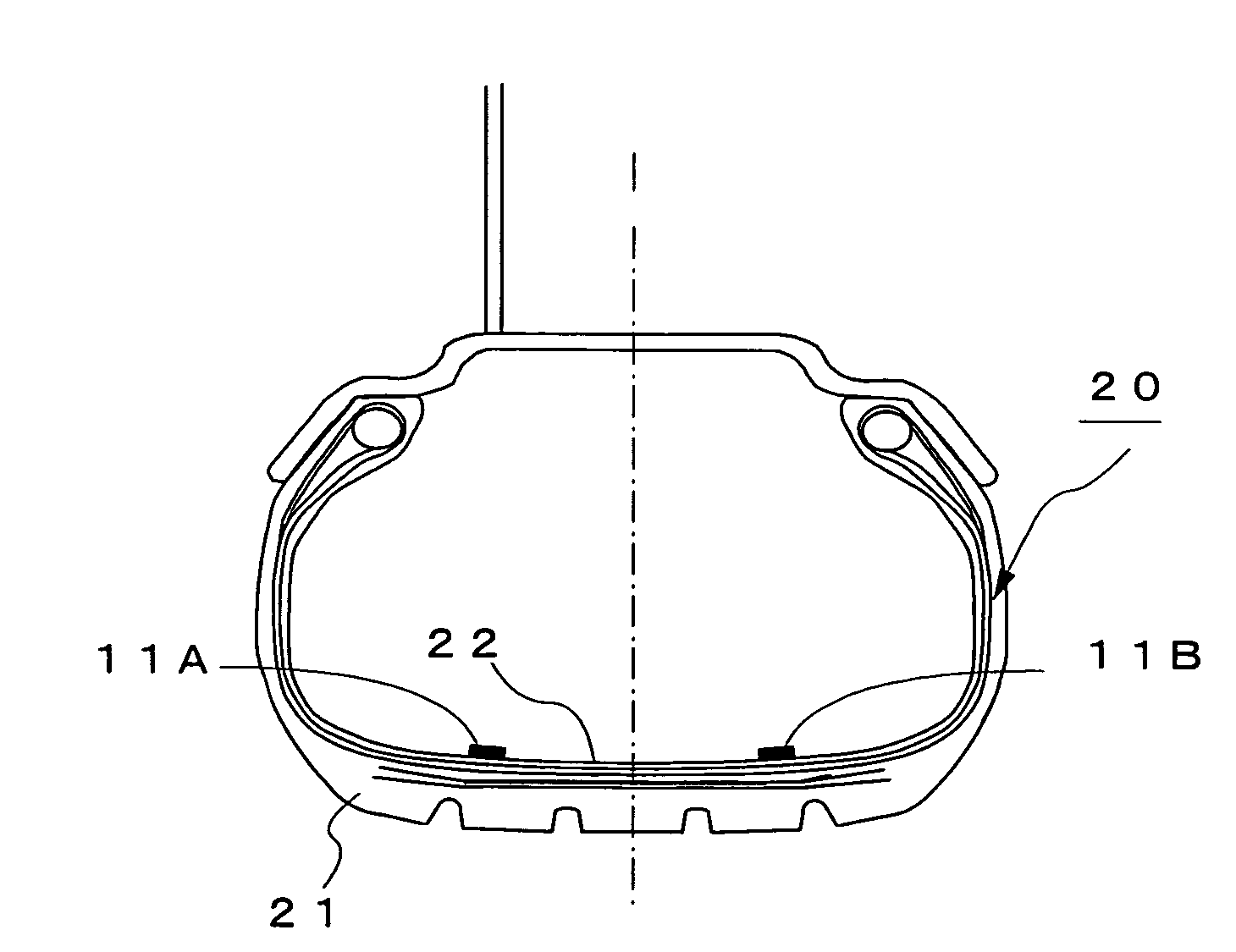 Estimation method and apparatus of tire dynamic state amount and tire with sensors
