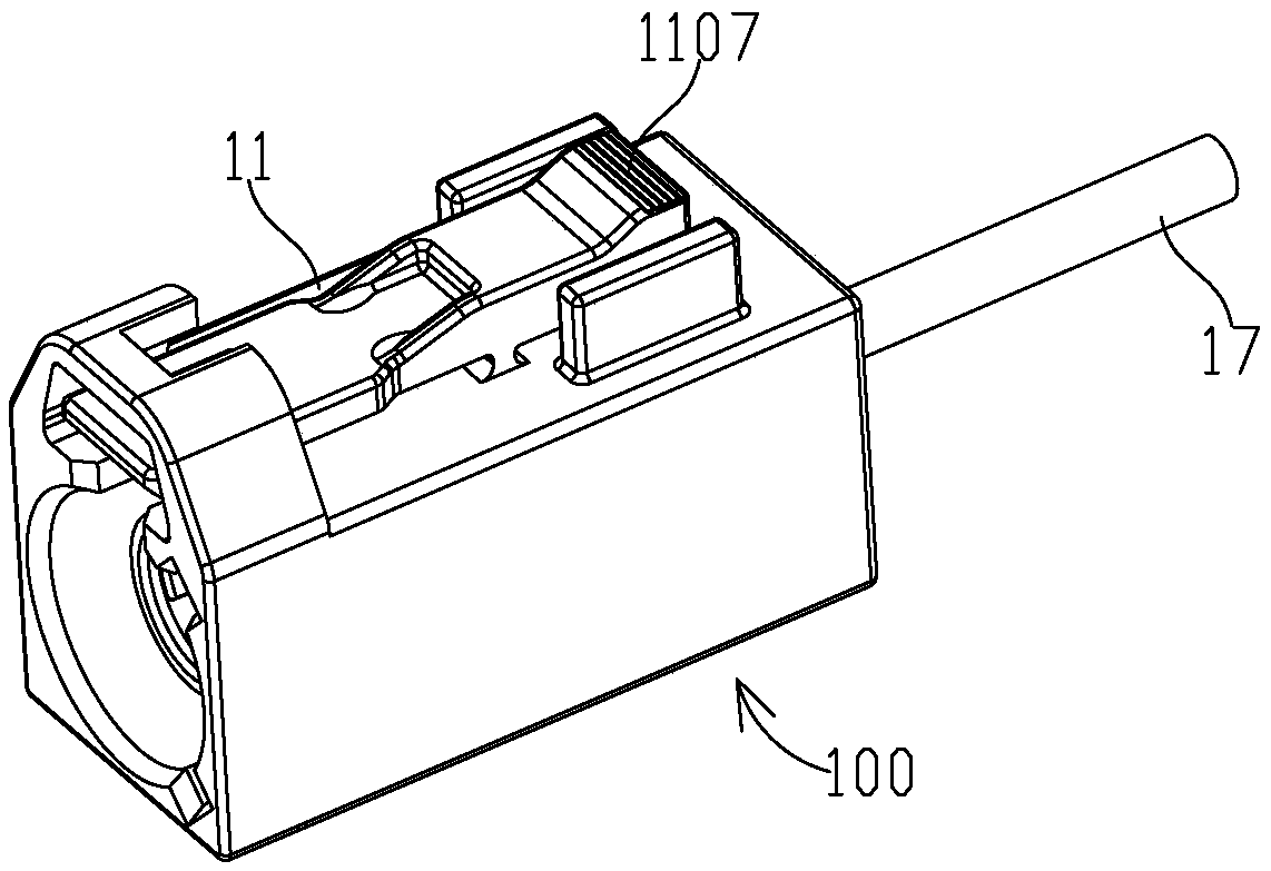 Self-limiting assembly type female connector