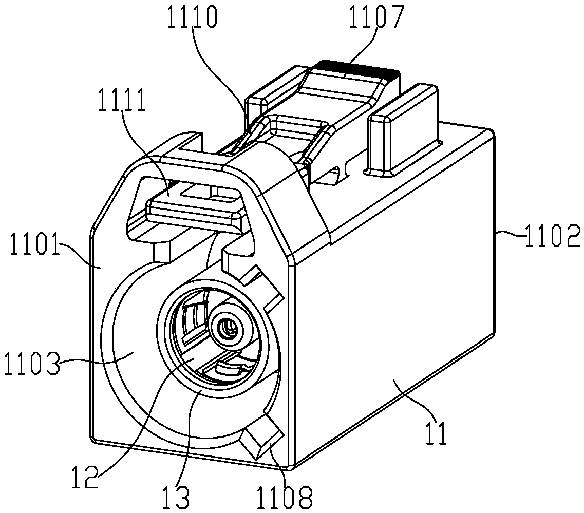 Self-limiting assembly type female connector