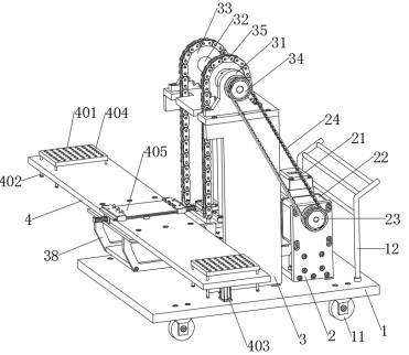 Lifting mechanism and civil engineering steel truss erecting device