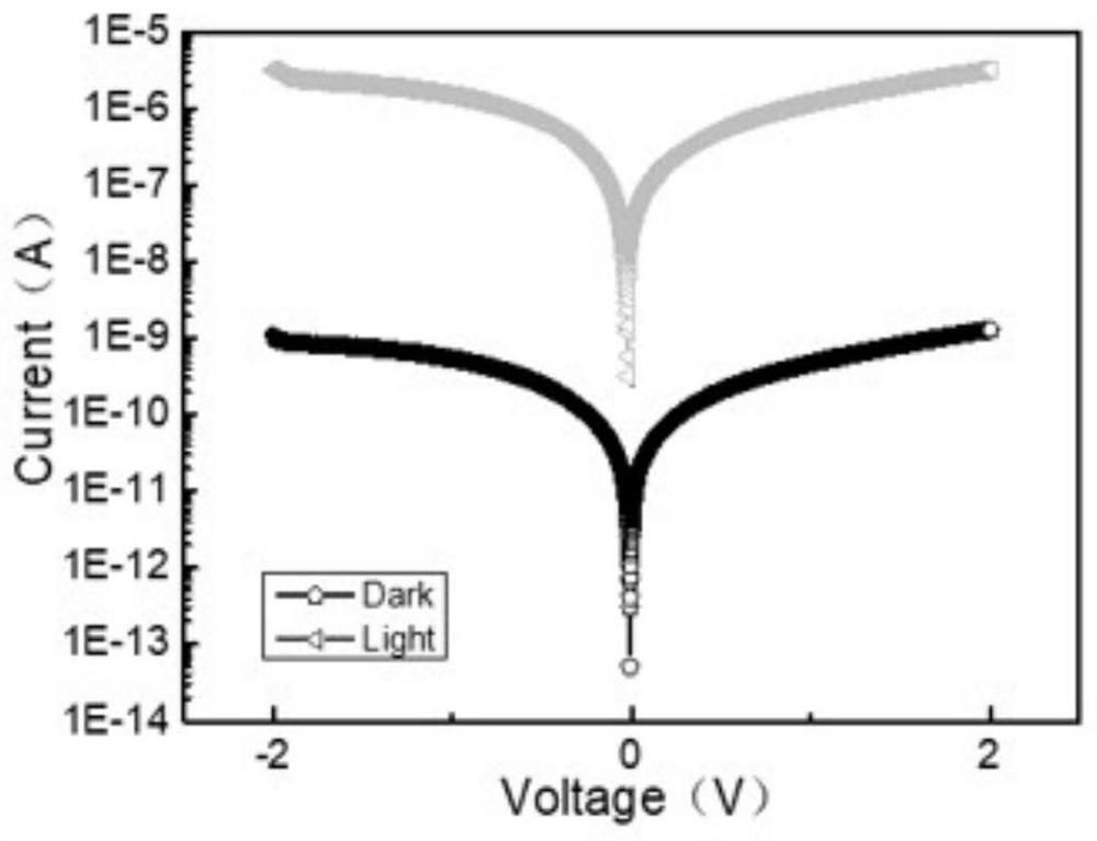 A kind of ultraviolet light detector based on double perovskite single crystal and its preparation method