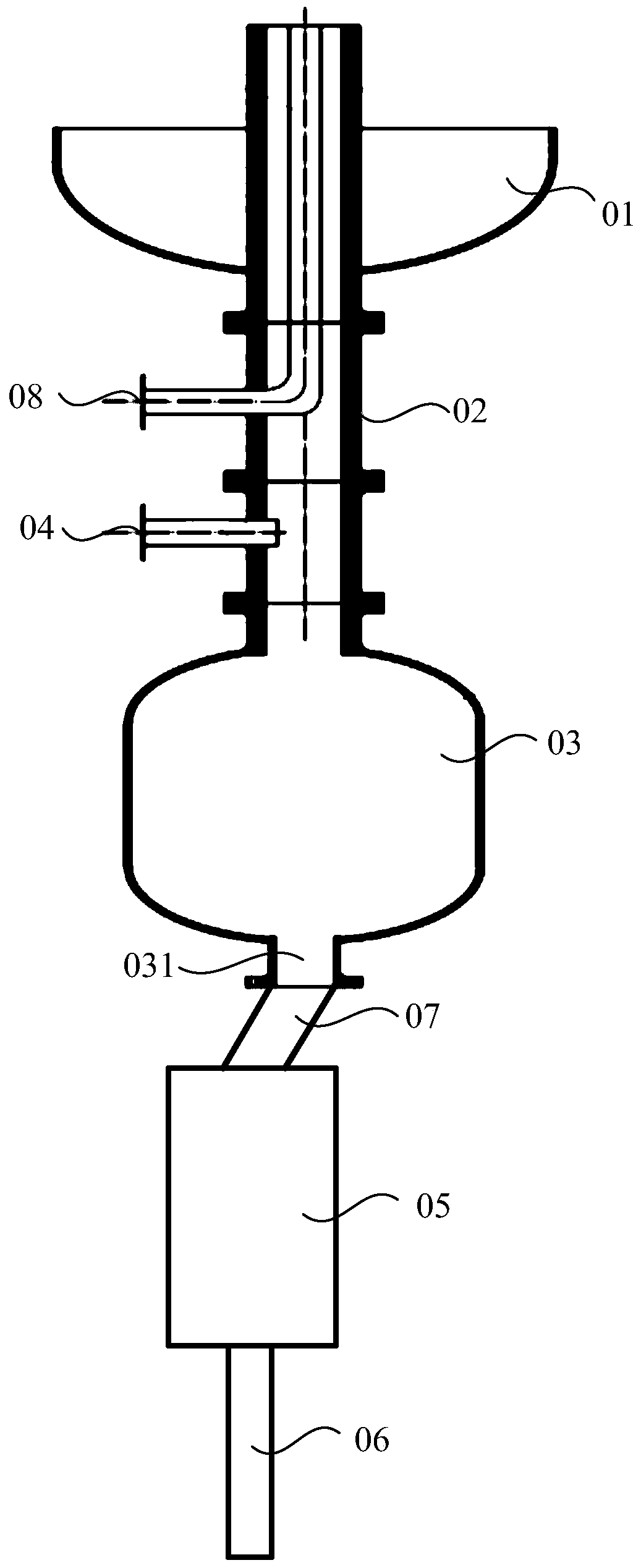 A fluidized bed gasification device