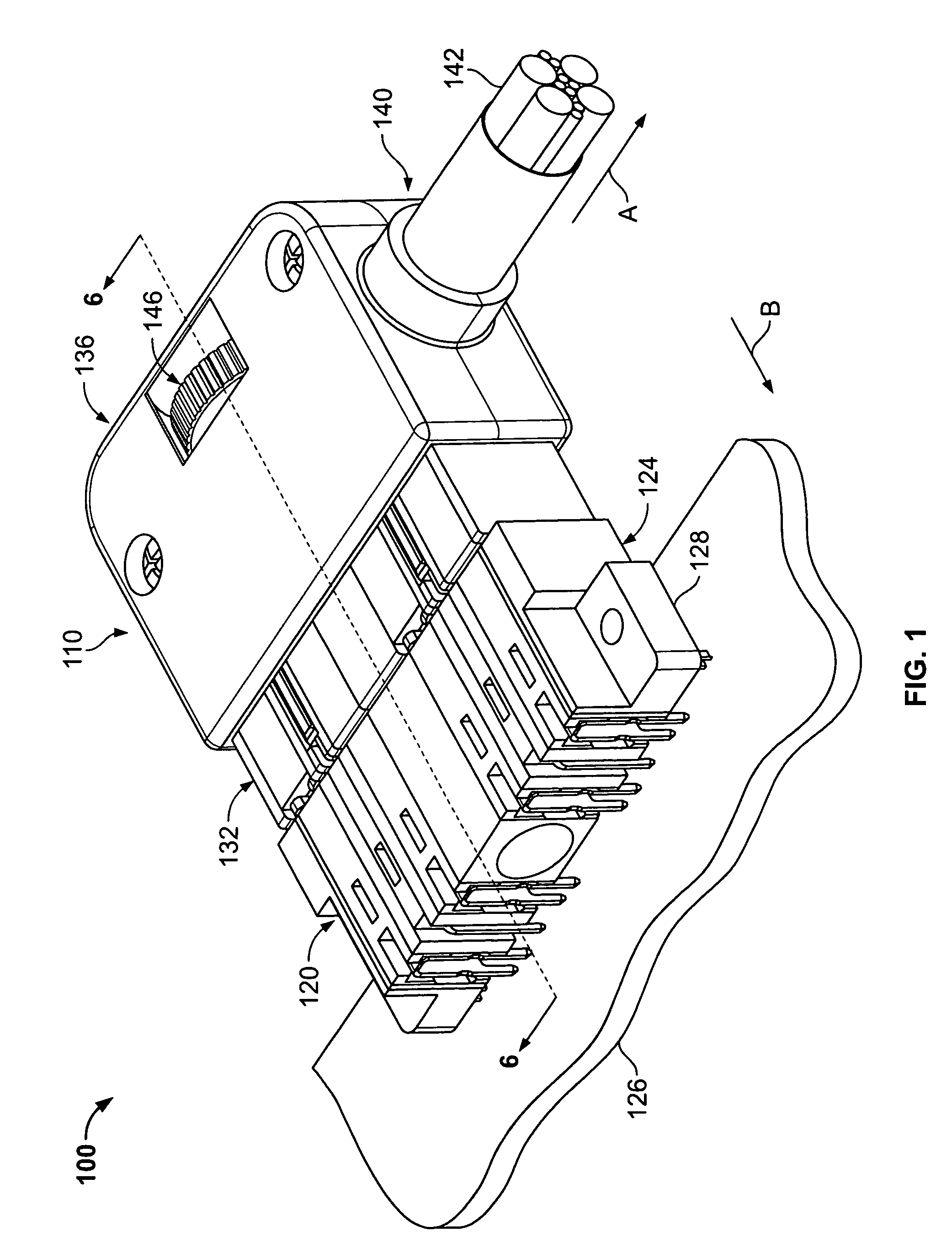 Connector with thumb screw retention member