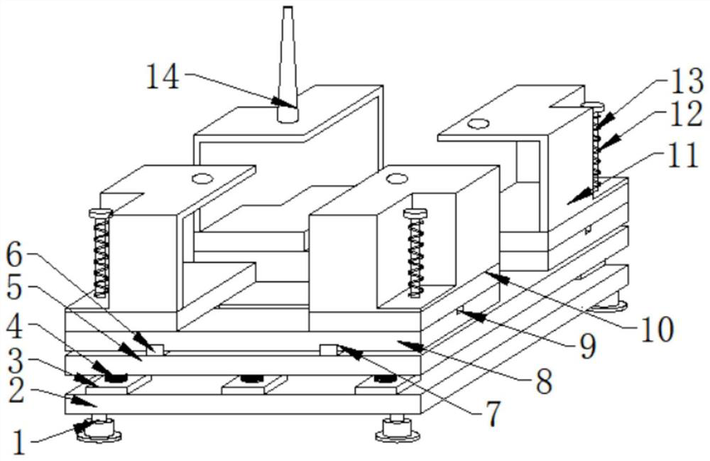 Anti-vibration anti-interference mounting rack for communication equipment