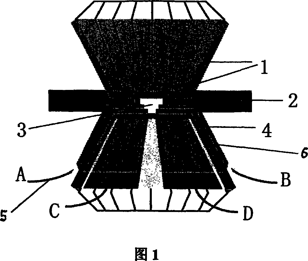 Diamond anvil for electrical quantity in-situ measurement and its production method